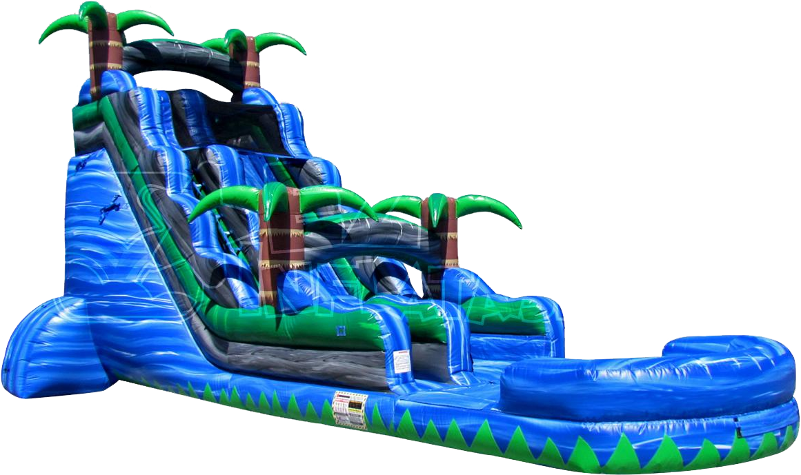 Party Rental Inflatable: The Blue Crush Water Slide