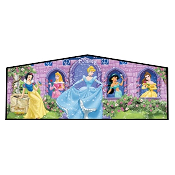 Party Rental Moonwalk Theme Panel: Disney Princess